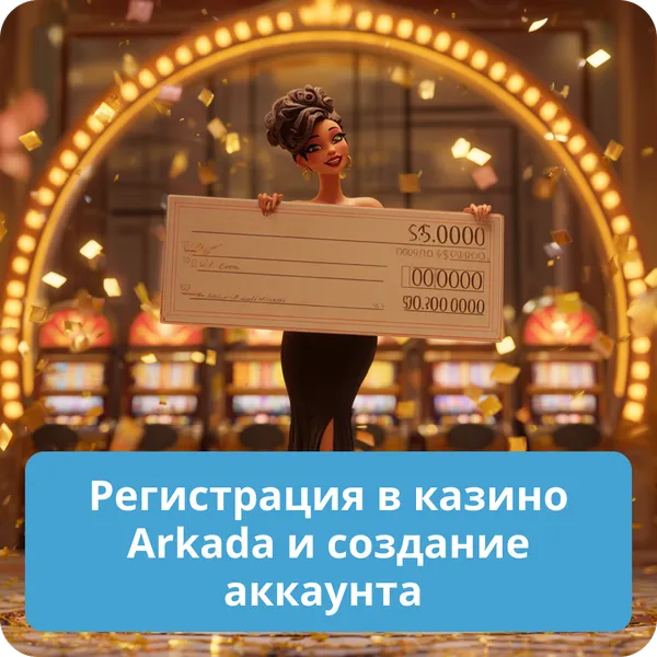 Регистрация в казино Arkada и создание аккаунта